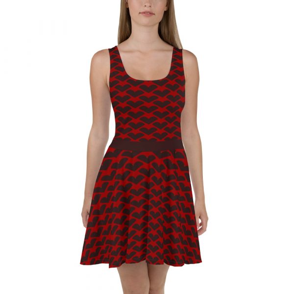 Black Heart Skater Dress